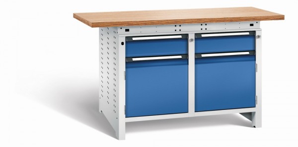 Werkbank function Typ 214 1524 x 750 x 850 mm Gesamtbelastbarkeit 1240 kg |  Werkbänke L 1500 mm | Werkbänke | KLW Werkbank - Kalff Vertrieb